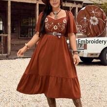 Women Long Dresses - 藏蓝色 - 查看 6