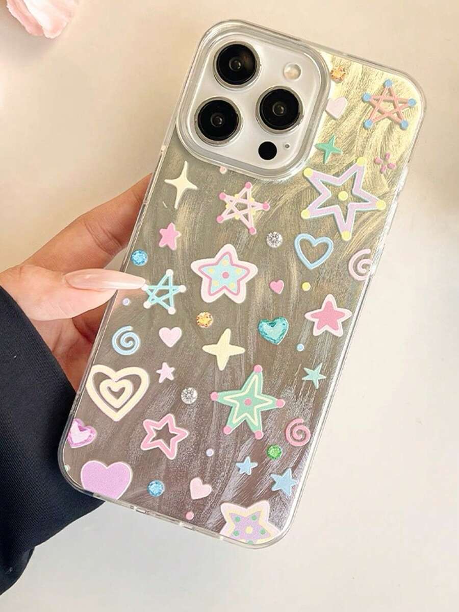 1个多色多巴胺星羽设计全包保护壳,适用于 17 Pro Max,兼容 16 Pro Max、15 Pro Max、14 Pro Max,高端时尚手机壳,也适用于11/12/13/14/15/16 Pro Max Plus - 彩色 - 查看 1