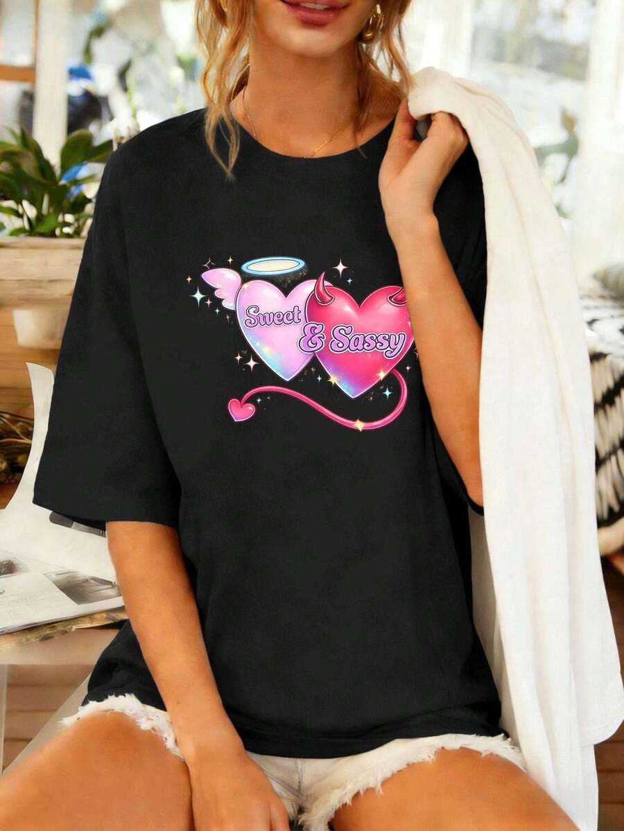 Women T-Shirts - Black - View 1