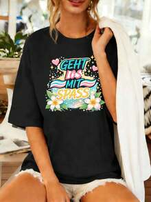 Women T-Shirts - Black - View 1