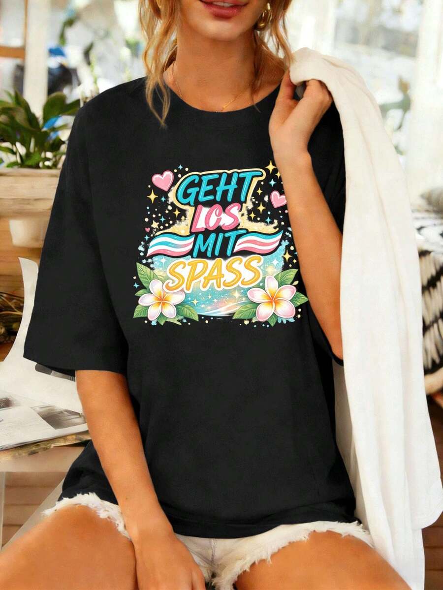 Women T-Shirts - Black - View 1