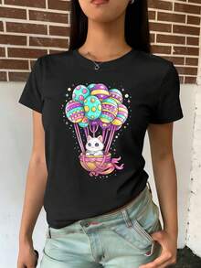 Women T-Shirts - Black - View 2