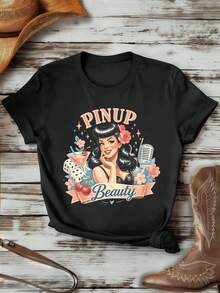 Women T-Shirts - Black - View 1