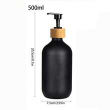 Bathroom Soap Dispenser Bottles, Shampoo Conditioner Body Wash Hand Soap 3-Piece Set, 500ml Capacity Per Bottle - Multicolor - View 4