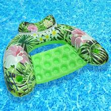 Maple Leaf Pattern Inflatable U-Shaped Floating Chair, Minimalist Water Recreation Floating Bed, Maple Leaf PVC Inflatable Floating Pad, Inflatable Water Floating Chair With 2 Cup Holders, Foldable Maple Leaf U-Shaped Floating Bed, Water Leisure Chair, Pool Party, Beach Entertainment, Graduation & Travel Water Sports Equipment, Outdoor Gardening Supplies, Water Sports Gear - A - View 14