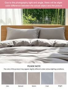 Bộ 2 vỏ gối thoáng khí HONEYMOON làm từ tre, chất liệu 100% viscose, rayon chiết xuất từ tre, mềm mại và thoáng khí - Kích thước T F Q K phù hợp cho gia đình và ký túc xá, đạt chứng nhận Oeko-Tex, món quà lý tưởng cho mẹ, màu xám. - Xám - Xem 8