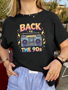 Women T-Shirts - Black - View 1