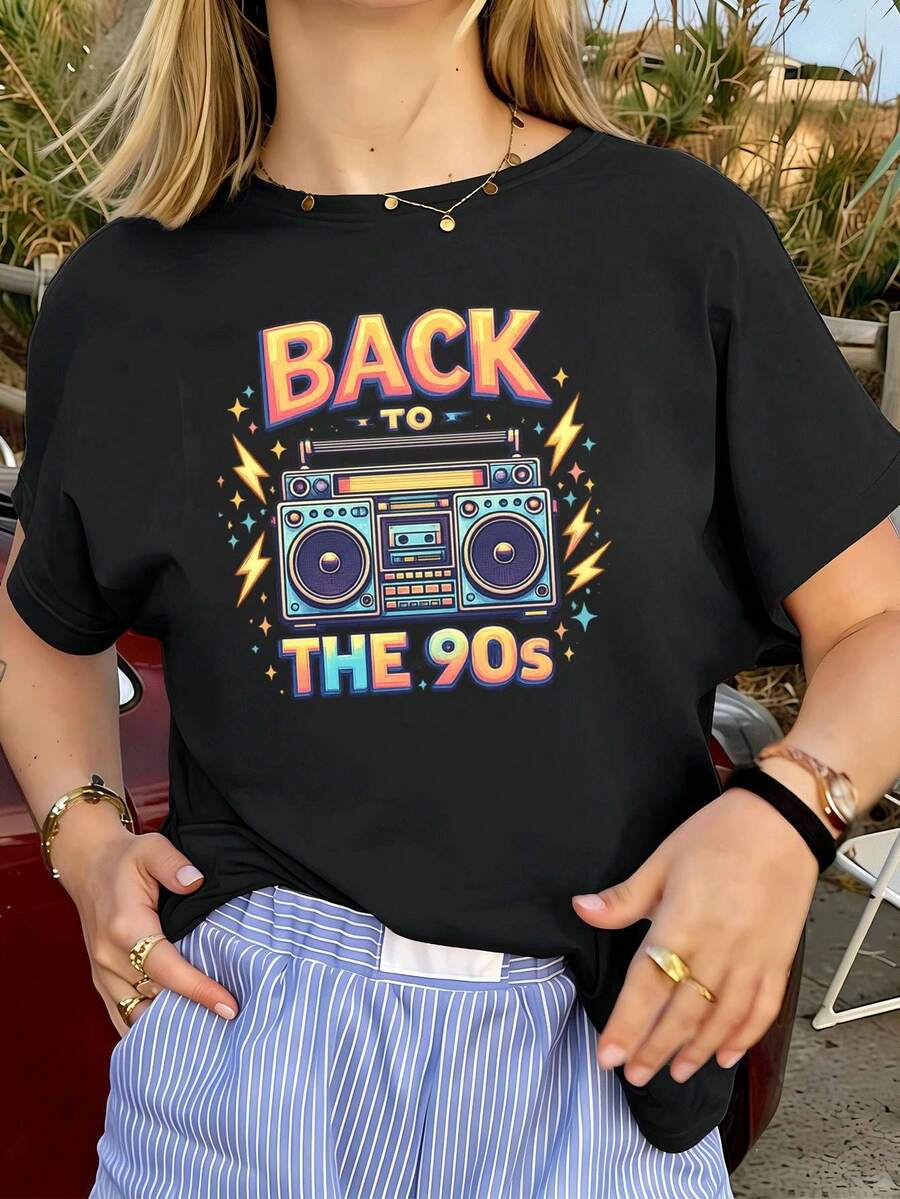 Women T-Shirts - Black - View 1