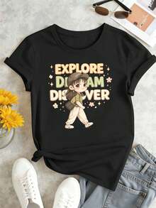 Women T-Shirts - Black - View 2