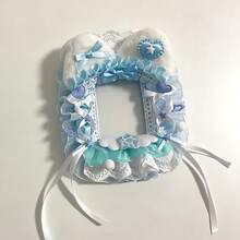 1 pieza Soporte de tarjeta de fotos lindo y dulce de estilo Kawaii con encaje, adecuado para fotos de 3 pulgadas, tarjetas de celebridades, retratos, tarjetas pequeñas, tarjetas Gachapon, identificaciones de estudiantes, producto final hecho a mano de dibujos animados bidimensionales relacionados con anime y juegos, soporte de tarjetas de colección, soporte de tarjetas de apoyo a ídolos de K-POP, soporte de tarjetas de fotos, protector de tarjetas, decoración de embalaje transparente, soporte de tarjetas de regalo Lolita - Multicolor - Ver 12