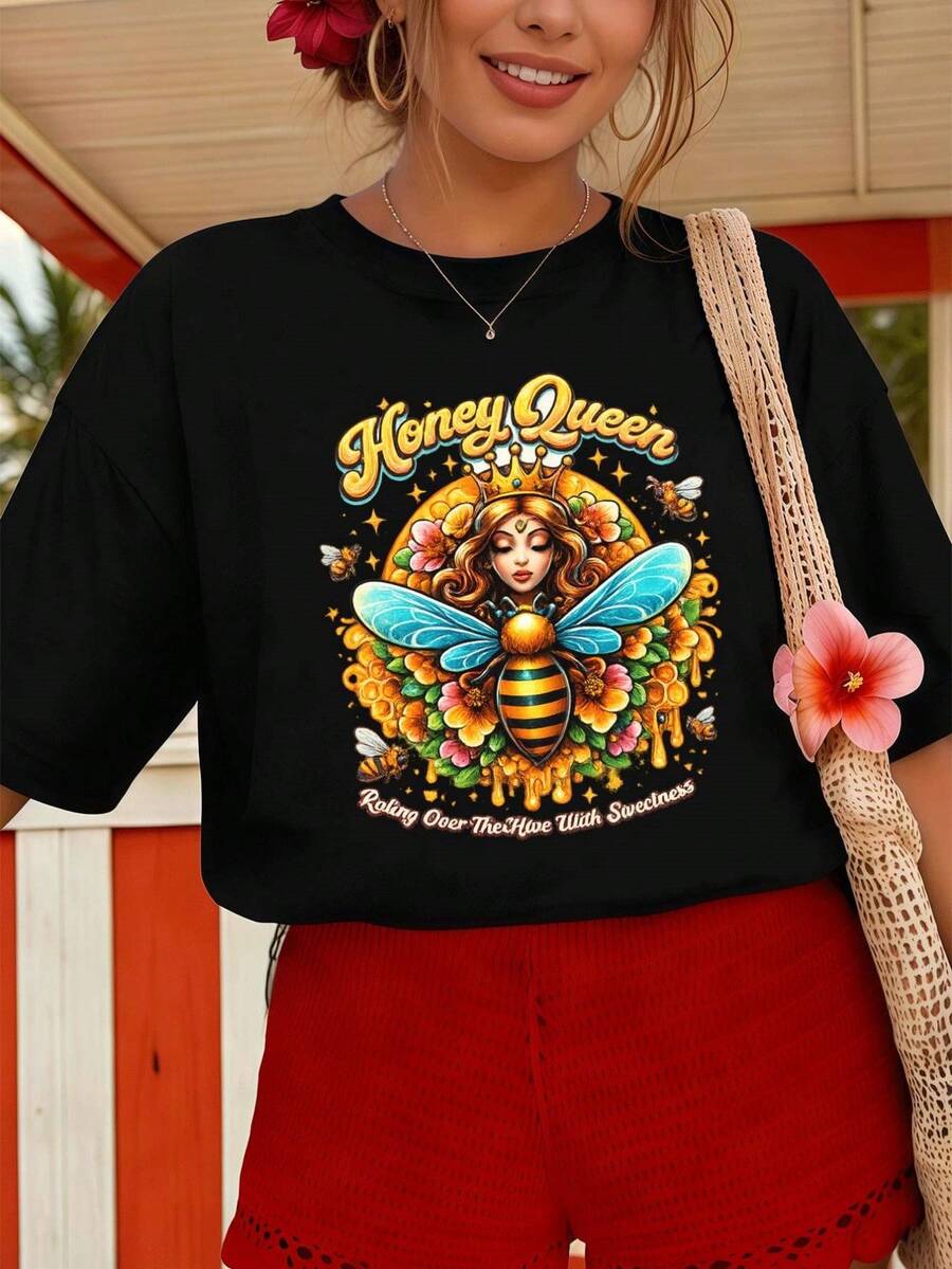 Women T-Shirts - Black - View 1