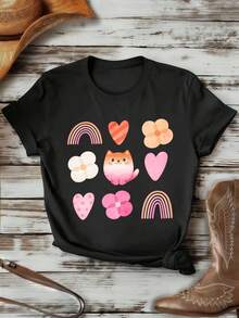 Women T-Shirts - Black - View 1