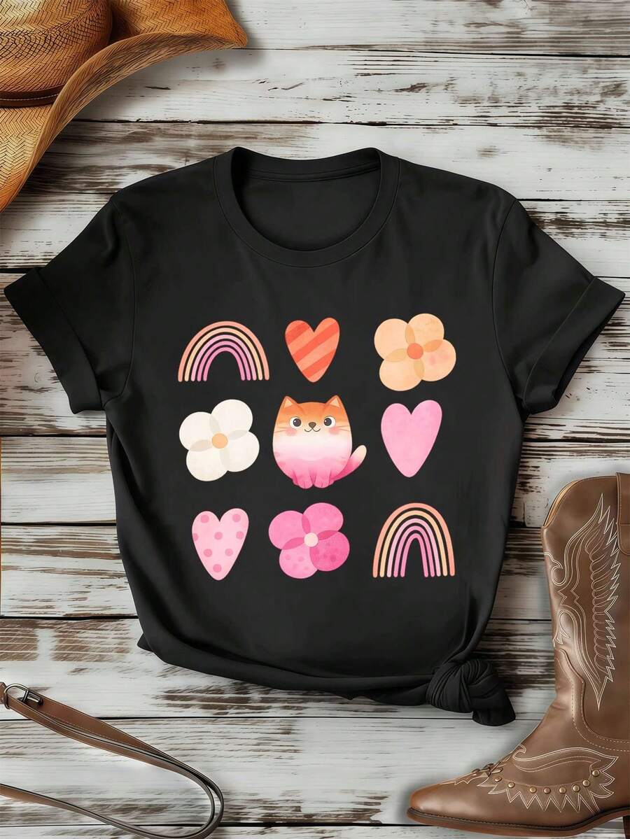 Women T-Shirts - Black - View 1