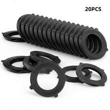 10/20/50pcs Rubber Sealing Rings With Self-Locking Clips - Durable Rubber Gaskets For 3/4 Inch Hose Connectors, Anti-Slip And Leak-Proof Design, Black - A - View 13