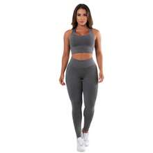Combo Of 4 Sets Of Leggings, Gym Workout, Supplex Top And Pants A01 Plain - ĐEN-XÁM-NÂU-RƯỢU VANG - Xem 8