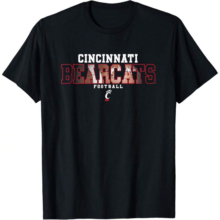 Cincinnati Bearcats Football Interception Black T-Shirt - 黑色 - 查看 1