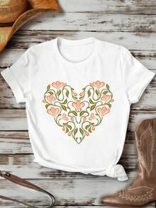 Dam-T-shirts - Vitt - Visa 2