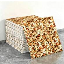 Giấy dán tường giả đá cẩm thạch 3D tự dính - Chống thấm nước, dễ lau chùi, dạng tấm xốp, thích hợp cho nhà bếp, phòng tắm, phòng khách và văn phòng. - Một cỡ - Xem 12