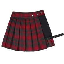 Faldas negras de cintura alta para mujer, minifalda Sexy de estilo gótico, Punk, Harajuku - 9508 - Ver 3