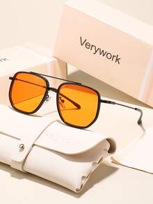1 Stück Verywork geometrische, modern minimalistische, elegante Hochwertige Marken-Design Damen , inklusive Aufbewahrungsbox und Reinigungstuch, geeignet für Outdoor-Aktivitäten, Autofahren, Einkaufen, Dekoration und eine ideale Geschenkwahl - Farbe - Übersicht 14