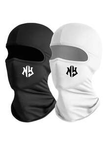 1/2pcs Unisex Balaclava Hat, Solid Color Breathable Ski Mask, Suitable For Cycling, Hiking, Climbing And Other Outdoor Activities - B - View 26