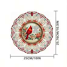 1个红色小鸟风车装饰 - 10英寸金属悬挂饰品,带360°旋转挂钩 - 送给女性、妈妈、爸爸的礼物 - 花园庭院室内外装饰艺术风铃 - A - 查看 8