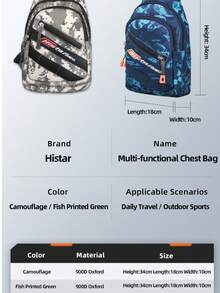 HASIDA Casting Spinning Rod Zipped Adjustable Shoulder Strap Multi-Function High Quality Sling Messenger Waist Chest Fishing Bag - White - View 6