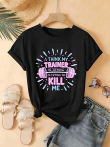 Women T-Shirts - Black - View 2