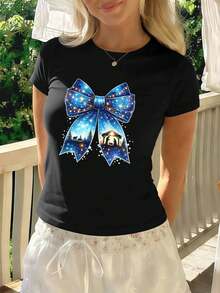 Women T-Shirts - Black - View 1