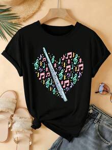 Women T-Shirts - Black - View 2