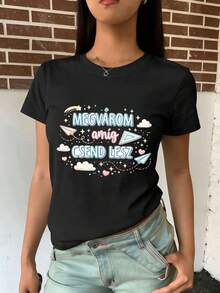 Women T-Shirts - Black - View 2