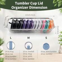 Cup Storage Rack - White - View 4