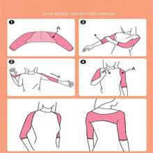 1 pieza de faja moldeadora para mujer con mangas, corsé largo para adelgazar brazos, previene la cifosis, para correr, pescar y andar en bicicleta. - tez - Ver 7