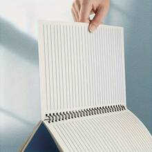 1pc A5 Spiral Notebook - Minimalist Design, Matte Cover, Wide Ruled, English Text - Ideal For Students And Daily Office Use - A - View 2