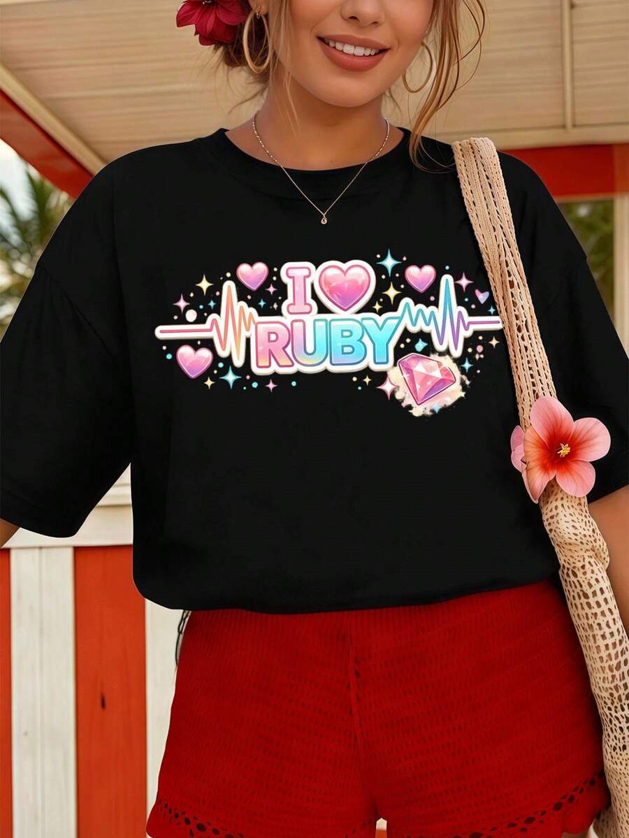 Women T-Shirts - Black - View 1