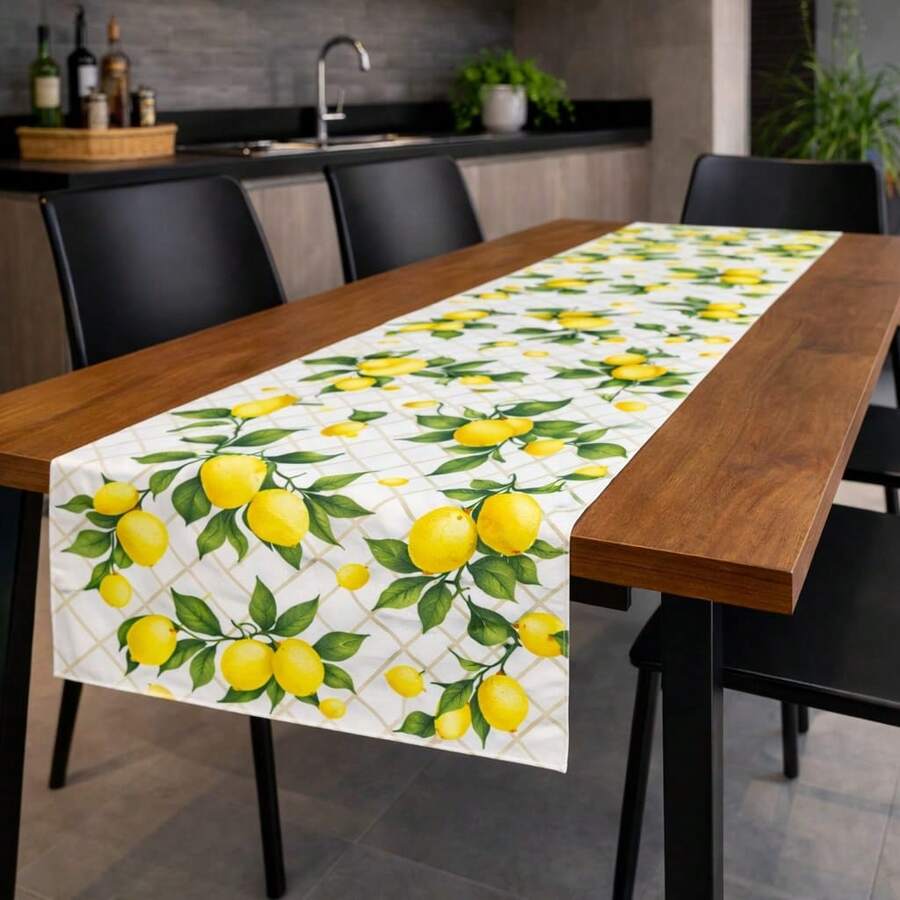 Oxford Premium Table Runner Runner For Kitchen Decoration - Lemon - View 1