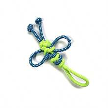 1PC Multi-Color Dog Rope Toy, Interactive Knot Chew Toy For Aggressive Chewers, Durable Teeth Cleaning Tug Toy, Cute Animal Shaped Pet Toy For Small Medium Large Dogs, Puppy Teething Toy For Home Play - Multicolor - View 9