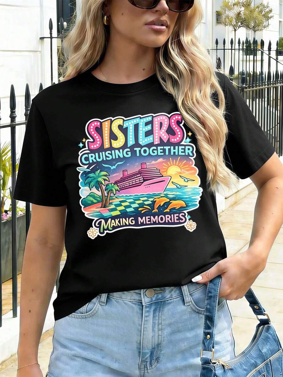 Women T-Shirts - Black - View 1