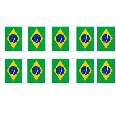 Varal Bandeira Do Brasil - 3 Metros