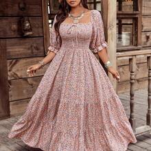 Women Long Dresses - 彩色 - 查看 4
