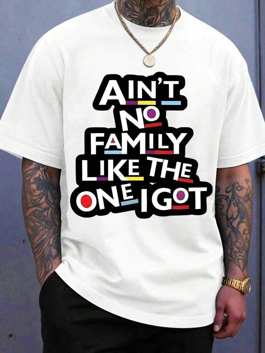 There's No Family Like The One I Have - Funny Slogan T-Shirt For Men And Women, Casual Wear, Gift For Family Gatherings, Birthdays And Holidays. - 白色 - 查看 1