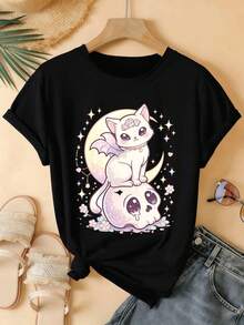Women T-Shirts - Black - View 2