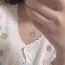 1 chiếc vòng cổ mặt dây chuyền hình nơ Hello Kitty dễ thương của Sanrio, món quà ngọt ngào và đáng yêu dành cho bạn thân. - A - Xem 12