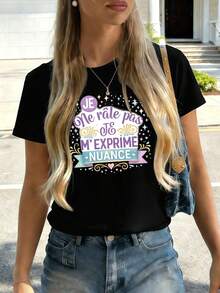 Women T-Shirts - Black - View 2