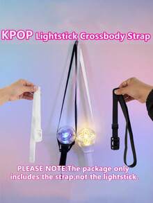 K-POP 응援棒掛繩套組，可攜式可調節掛繩，適用於任何尺寸的應援棒手柄，適合 K-POP 粉絲聚會、遊戲與活動，適用於家庭與朋友聚會、新年慶祝及聖誕節，請注意：不含應援棒，1/2件裝 - 多色 - 查看 2
