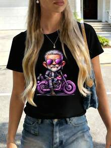 Women T-Shirts - Black - View 2