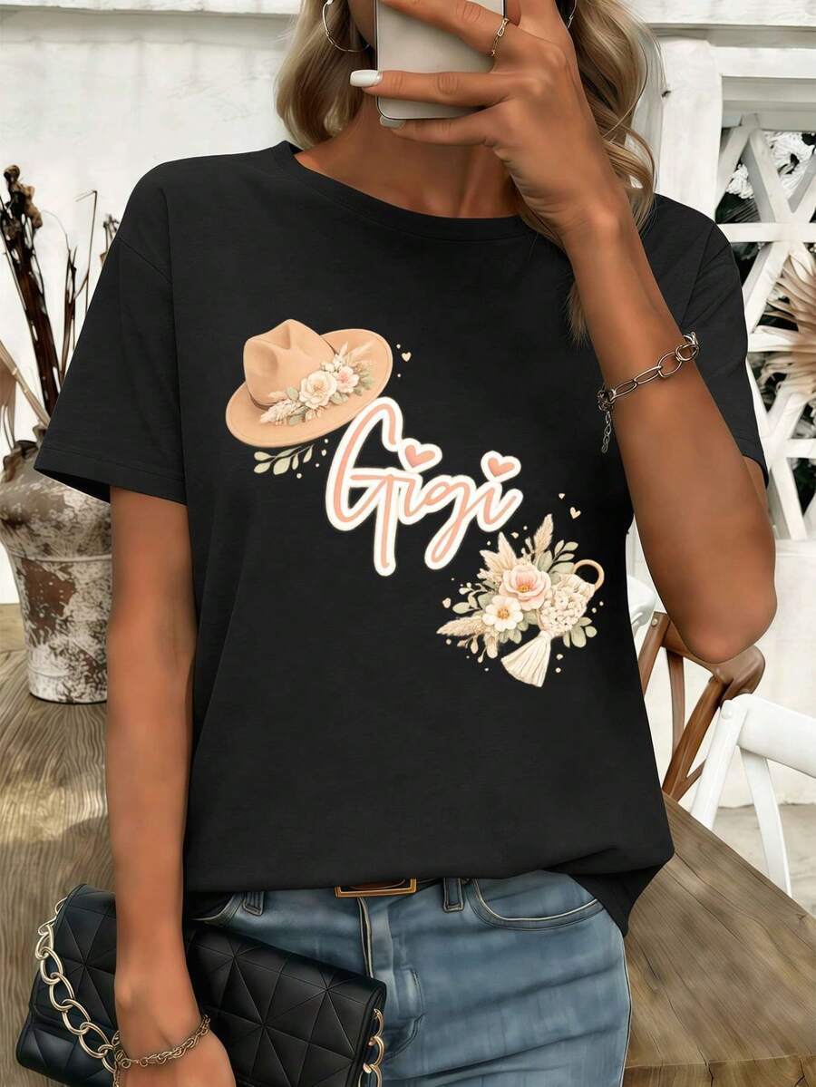 Women T-Shirts - Black - View 1