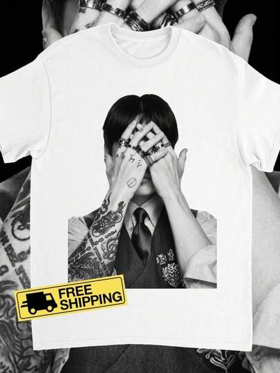 Jung Kook Shirt:  World Tour, Arirang Inspired Merch, Bangtan Sonyeondan,  Army Gift 100% Pure Cotton White T-Shirt Unisex 100% Pure Cotton White T-Shirt Unisex