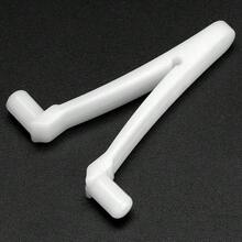 ATIE Butterfly Pool Clips - 6 Pack Attachment Clips For Swimming Pool Brush, Skimmer, Vacuum, Mini Jet Vacuum, Telescopic Pole - White - View 3