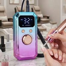 20,000 RPM Rechargeable Electric Nail File, Professional Portable Acrylic, Gel Nail And Polishing Grinder With 11 Sanding Bands, Wireless Design, Suitable For Salon And Home High-Speed Tool, Great Gift For Women - Multicolor - View 1